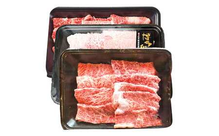 【A4‐A5】国産牛 焼肉用3種盛りセット 合計530g 博多和牛 肉 牛肉 人気 おすすめ[ABDD084]