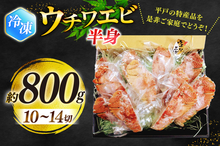 うちわえび エビ 海老 海鮮 冷凍 小分け ウチワエビ半身 約800g 10～14切 [ひばり 長崎県 平戸市 hr42bgy420048]