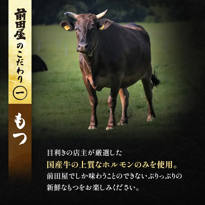 前田屋もつ鍋（醤油味）4人前