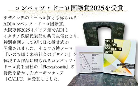 軽量・高強度のカーボンチェア「CALLU」専用チェアカバー：イエロー 家具 デザイナーズ チェア いす 受注生産