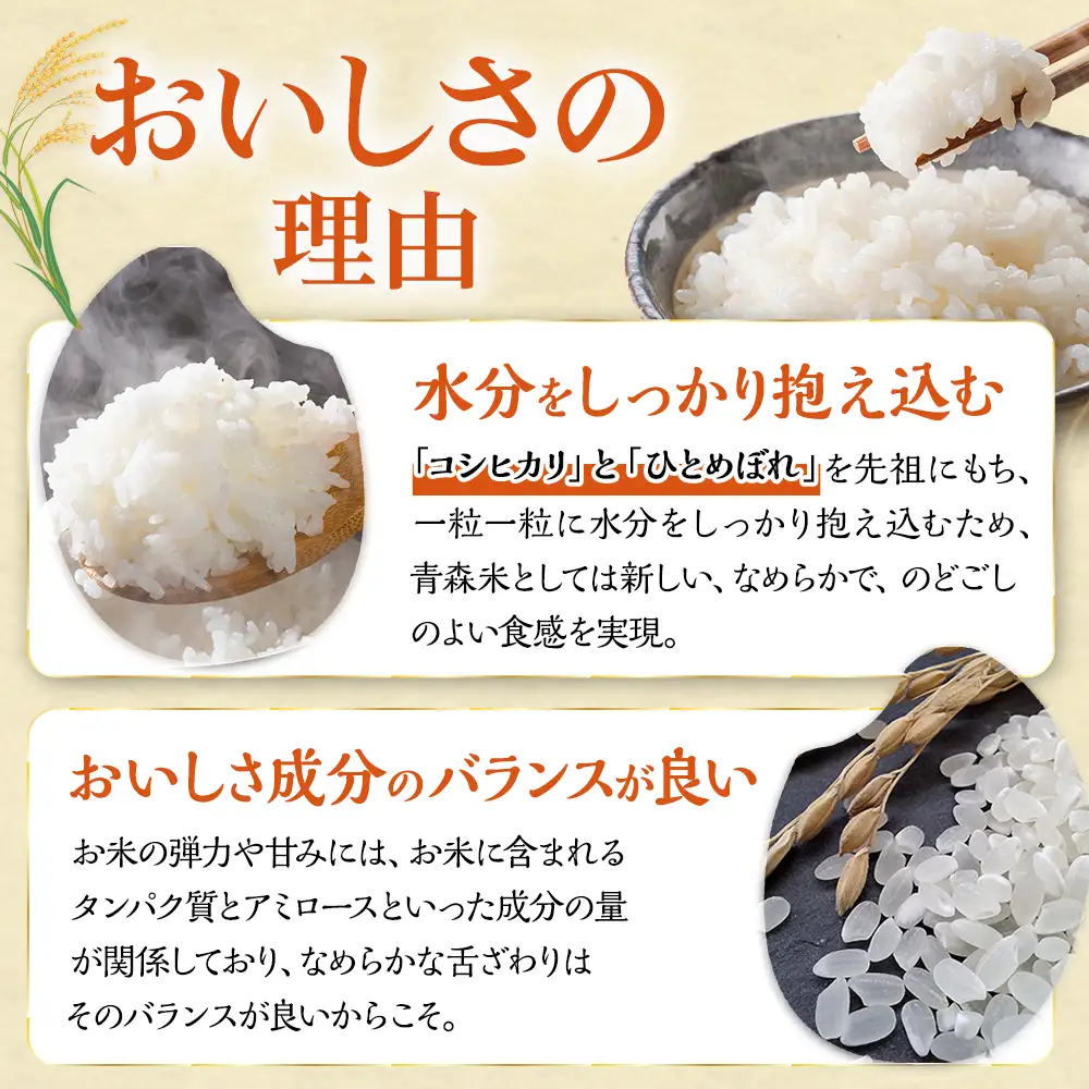 【令和７年産】 青森県産米 はれわたり 10kg（5kg×2袋） 特Ａブランド米