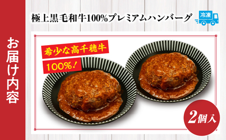 【レンジでプロ味！】極上黒毛和牛 100％プレミアムハンバーグ 黒毛和牛 高千穂牛 牛ハンバーグ ハンバーグ 惣菜 お弁当 おかず 加工品 レンジ調理 レンチン 冷凍 簡単調理 お取り寄せ ご当地 グルメ 宮崎県 高千穂町_Tk005-103