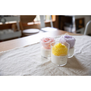 リアルなお花のキャンドル　『ぽんぽん菊』(無香料)