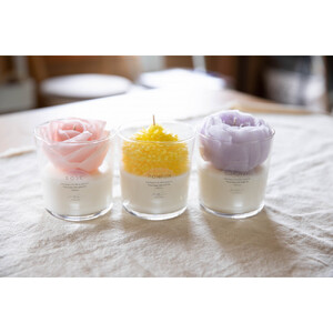 リアルなお花のキャンドル　『芍薬』(無香料)