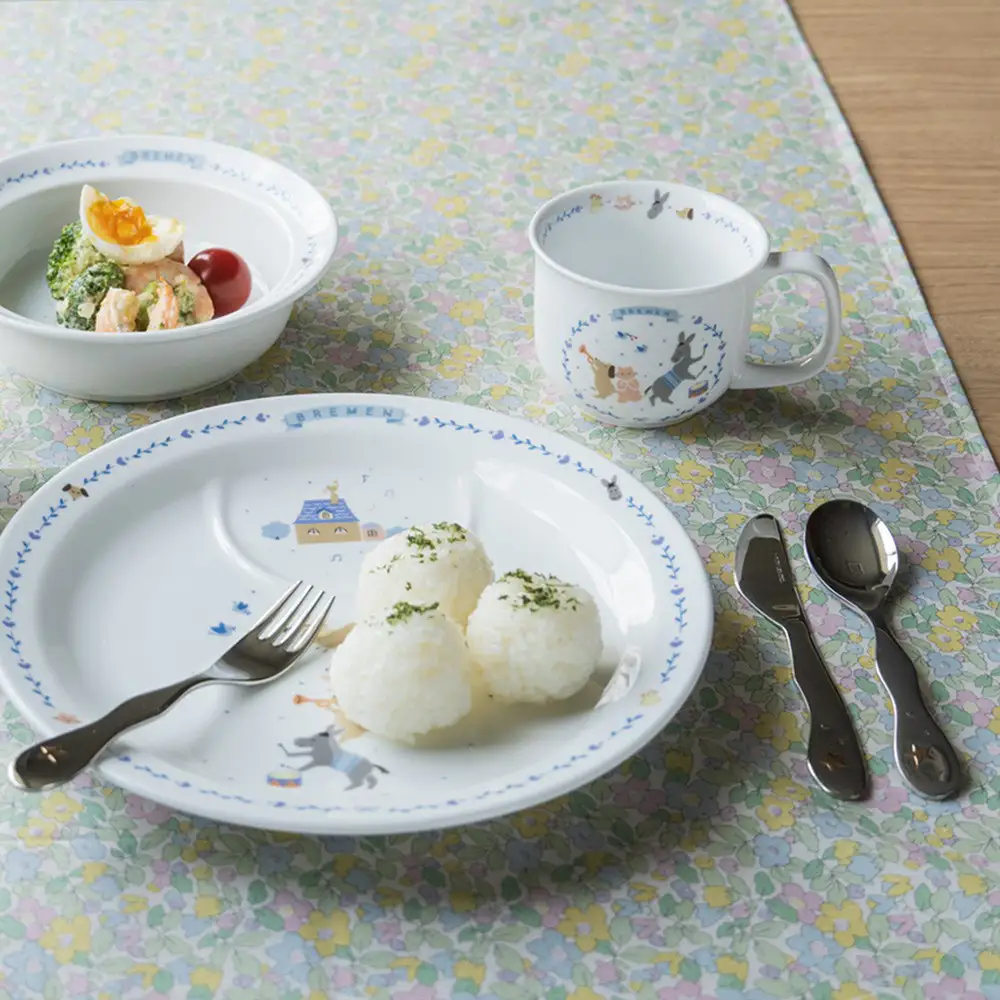 ナルミ クラウンキッズ カトラリー3点セット(シャイニングスター) 14cm SK596-10