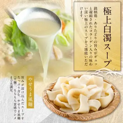 Y08-38 上田商店「水炊き」・はかた地どり追い鶏セット 水炊き