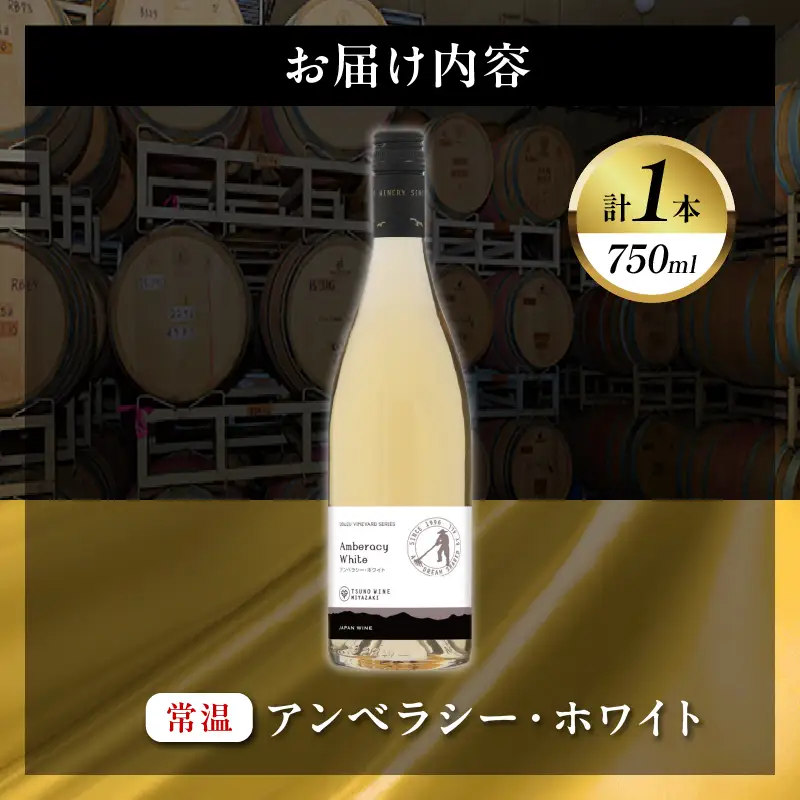 【数量限定】アンベラシー ホワイト(計1本) ワイン 酒 アルコール 国産_T014-0485