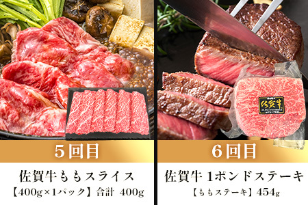 家族で楽しむ！佐賀牛定期便【6回コース】佐賀牛 和牛 国産牛 定期 6回 J-31