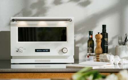 バルミューダ BALMUDA The Rangeホワイト K09A-WH／JP ｜ BALMUDA バルミューダ ザ・レンジ オーブンレンジ オーブン 家電 おしゃれ リビング キッチン モダンクラシック