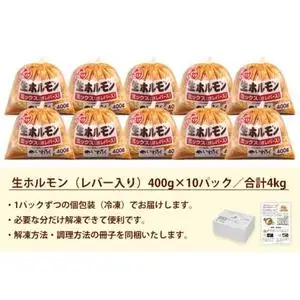 国産豚 味付き 生ホルモン ミックス(レバー入り)・白(レバーなし) 2400g (400g×各3パック) (DV050)