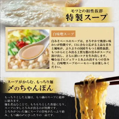 Z08-23 寄附額改定↓↓ 上田商店 博多もつ鍋セット(白味噌味 3人前) もつ鍋