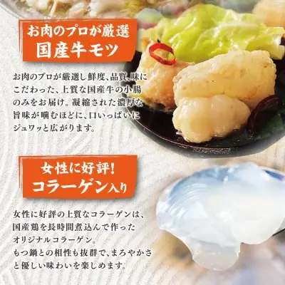 Z08-36 寄附額改定↓↓ 博多もつ鍋食べ比べ2種セット（醤油味） 【おおやま/3人前・上田商店/3人前】もつ鍋