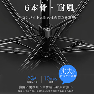 [一木良品] レディース 折りたたみ傘 晴雨兼用 (種類：薄型、ベージュ×オフ) KR92_0243-004-T07-2-2