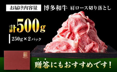 【A4-A5】博多和牛 大判霜降り 贅沢切り落とし 500g (250g×2P) [BGAB109]