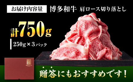 【A4-A5】博多和牛 大判霜降り 贅沢切り落とし 750g (250g×3P) [BGAB110]