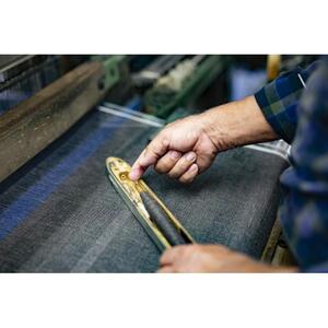 【現代の名工】シルクウールの軽やかボーダーストール