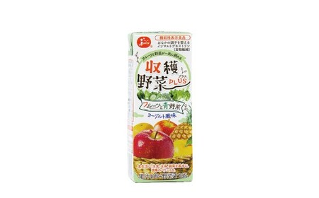 お野菜日和！ 毎日野菜セット 計20本 （ぎゅっと日本の野菜 125ml × 8本 ／ 収穫野菜PLUS 16種類の果実と野菜 200ml × 6本 ／ 収穫野菜PLUS フルーツと青野菜 200ml × 6本） ／ 野菜飲料 野菜ジュース 野菜 フルーツ ジュース 機能性表示食品 食物繊維 JA熊本果実連 国産野菜 紙パック 飲料類 3種 セット 熊本県 熊本市 常温 