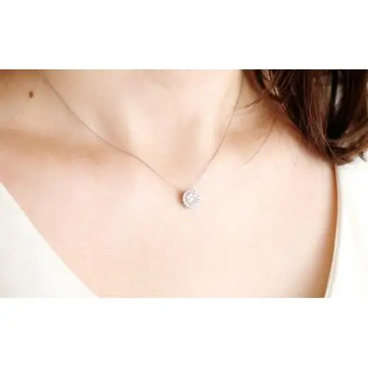 ラボグロウンダイヤモンド　ネックレス　0.38ct　LD0077　Pt900