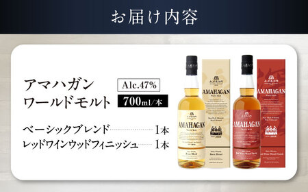 ウイスキー アマハガン 700ml×2本セット（ベーシック・レッド） [AQBX113]