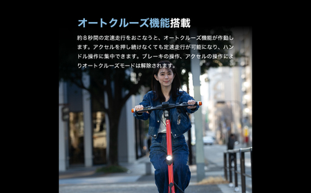 【免許不要】特定小型原付 COSWHEEL MIRAI T Lite アーバンブラック 【Acalie】電動キックボード 折りたたみ[MGS003-1]