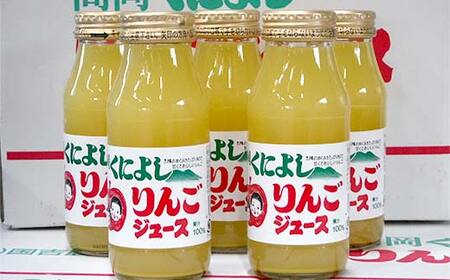 国吉りんごジュース 180ml×12本セット リンゴジュース アップルジュース 100％ ストレート FAD-1745