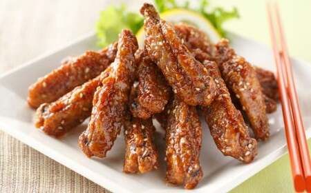 冷たい唐揚げ チキンバー 辛口・甘口 セット 2種 各2.2kg 合計4.4kg （冷凍）唐揚げ 唐揚 から揚げ からあげ 冷やしからあげ ピリカラチキンバー 鶏肉 鶏 手羽中 手羽 福岡県 北九州市