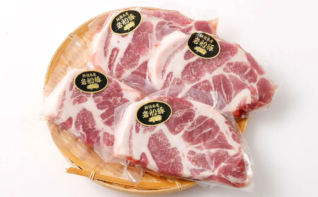 新潟県村上市産「岩船豚」　豚肩ローススライス　600g（150g×4パック）1101001