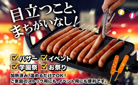 ジャンボフランクフルト 110g×10本 豚肉 フランクフルト あらびき ジューシー 簡単調理 電子レンジ フライパン お祭り 夕食 おかず おつまみ BBQ バーベキュー 送料無料 日本ふるさと創生株式会社（サンライズファーム） 千葉県 香取市  SRF015