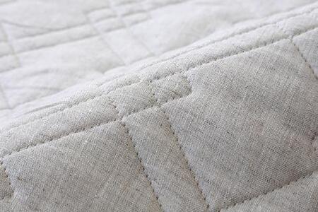 【涼しくてぐっすり！】リネンガーゼ綿わた敷パッド（亜麻色）ダブルサイズ_【G0459】