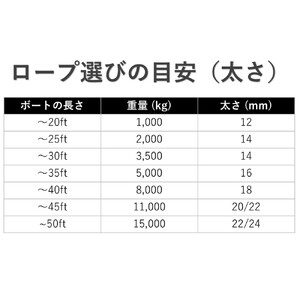 蒲印のもやいロープ 片側アイ加工 C2T-E （18ｍｍ×10ｍ）_【G0628】