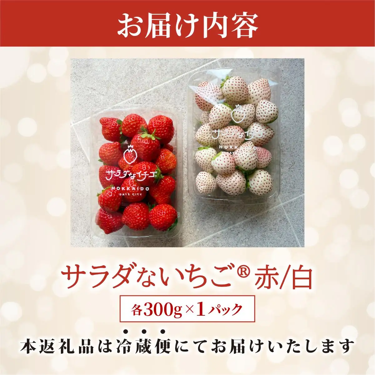 ＜2026年先行予約＞ サラダないちご（赤・白）ご褒美 苺 最旬 贈答 ギフト プレゼント 果物 フルーツ イチゴ 北海道 伊達【ecg-003】