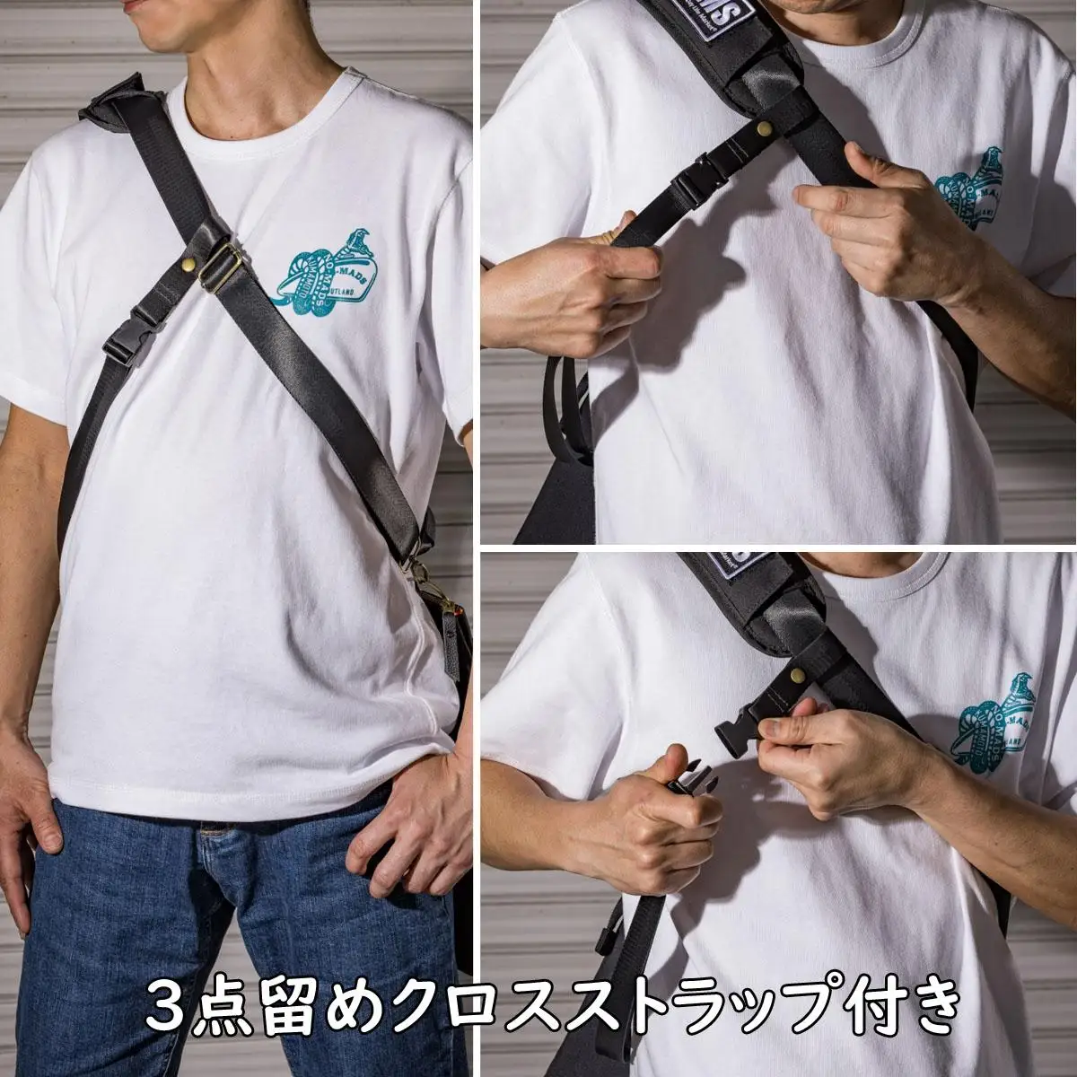 ダイヤステッチが魅せる、立体感と重厚感DLMSヘルメットバッグ