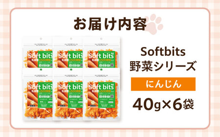 Softbits ドッグフード にんじん（40g×6P）/ ドッグフード 犬 いぬ ドッグ おやつ ペットフード / 大村市 / サポート[ACAM020]