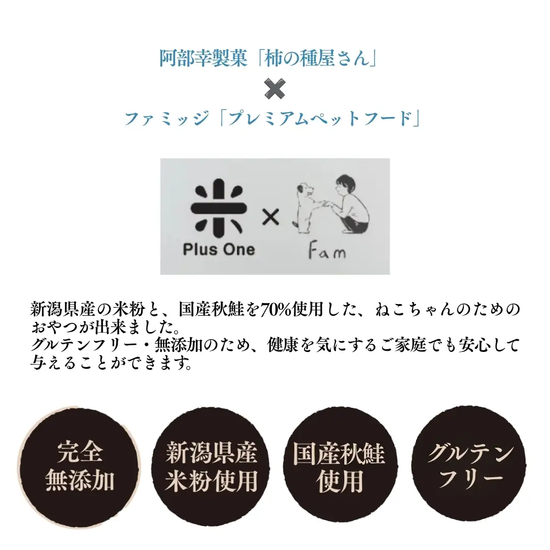 柿の種屋さんのねこちゃんのおやつ　お米と鮭のプレミアムスナック10個セット 阿部幸製菓【0002-0387-01】