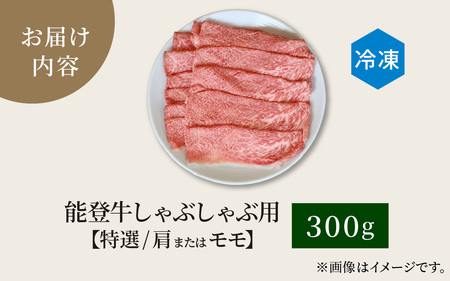 能登牛 特選 しゃぶしゃぶ用（肩またはモモ）300g | 牛肉 ブランド牛
