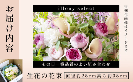  アイロニー 季節の花束《illony select》直径約28cm