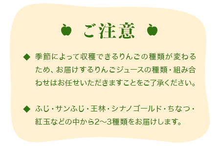 搾りたて果汁100％！無添加りんごジュースお楽しみ６本セット　訳あり/さんふじ サンフジ サンふじ 送料無料 矢巾町産 りんご 予約 蜜 ジュース 甘い 酸味 贈答 ギフト プレゼント リンゴ 林檎 果物 くだもの フルーツ 岩手県 矢巾町