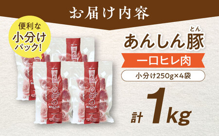 一口豚ヒレ肉 1kg（250g×4袋） 希少部位 白川町 / 藤井ファーム[AWAF070] 豚肉