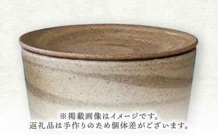 【美濃焼】[手作り at kiln MINO Ceramics Studio] MINOMAKELAY そばちょこ＆豆皿 ペアセット 白/茶茶マーブル 多治見市/井澤コーポレーション 食器 フリーカップ プレート[TBP287]