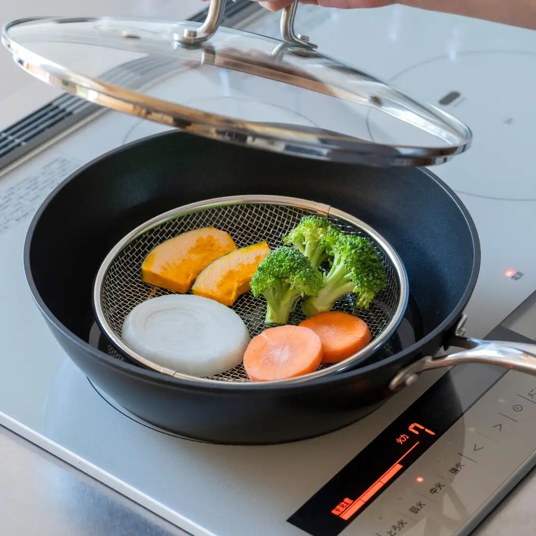 すっきり暮らす盆ざる19cm 持ち上げフック付き ステンレス 食洗機対応 燕三条製 [ビーワーススタイル] 【010S833】