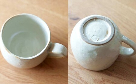 ほっこり優しいフォルムのコーヒーカップ 1個 ／ 食器 コーヒーカップ マグ カップ コップ 陶器 容器 手作り