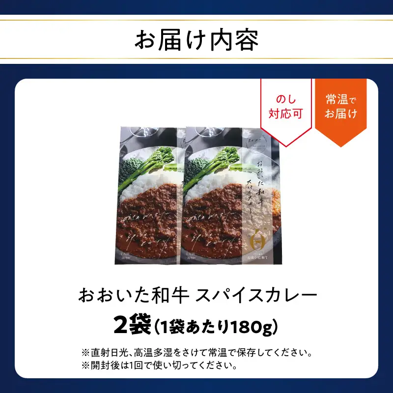 おおいた和牛 スパイスカレー 2袋 K03037