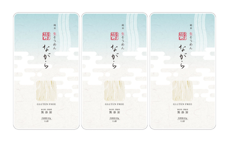 【3回定期便】　（【グルテンフリー】 細くてもしっかりコシ！ 米粉生そうめん グルテンフリー そうめん 米粉 岐阜市 / 小林生麺[ANGM020]