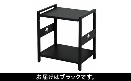 M.O.L アイアンシェルフ 2段 幅42cm×奥行30cm ブラック MOL-XS422(BK) [VBZ034]家具 棚 組み立て インテリア