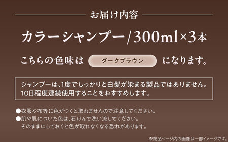 ダリヤ サロンドプロ カラーシャンプー 3個セット【ダークブラウン】 / 稲沢市 / 日興商事株式会社 [BMBK004-02]