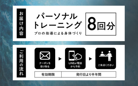 エボレラボ パーソナルトレーニング 8回分プロの指導による身体づくり(トレーニング：1回×約50分) 熊本県 菊陽町【エボレジャパン株式会社】[BHBC007]