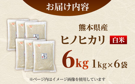 ヒノヒカリ 白米 6kg（1kg×6袋） 【株式会社 岩下農園】[ZFS001]
