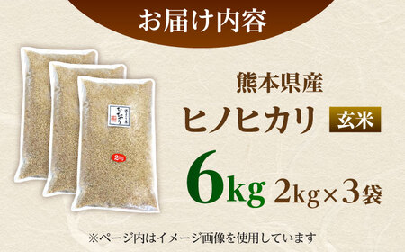  ヒノヒカリ 玄米 6kg（2kg×3袋） 【株式会社 岩下農園】[ZFS005]