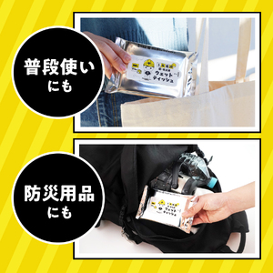 防災対応ウェットティッシュ　45個セット 防災 除菌 長期保存 備蓄 災害