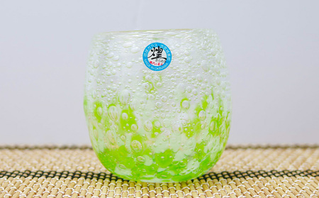 現代の名工「池宮城 善郎」作　気泡の海タルグラス5個セット 